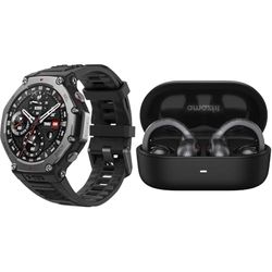Amazfit T-Rex 3 Outdoor Smartwatch 48mm Écran AMOLED, Cartes et Navigation Hors Ligne+OWS Casque Bluetooth 5.3