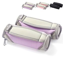 AceSpear Handgewichten voor dames en heren, 0,5 kg, 2 lbs, 1,4 kg, zachte halters van 2, afneembaar loopgewicht voor aerobics, joggen, hardlopen (0,5 kg x 2, paars)