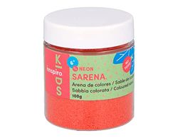 INNSPIRO Sable de couleur neon rouge 100 gr, pour décoration et artisanat