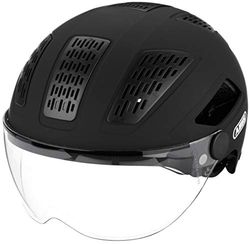 ABUS Hyban 2.0 ACE Stadshelm - Stevige Fietshelm voor Dagelijks Gebruik met ABS-hardshell - Voor Dames en Heren - Zwart, Maat M​