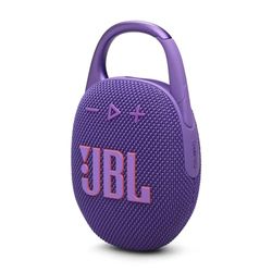 JBL Clip 5, Enceinte Bluetooth ultra-portable, mousqueton intégré, son JBL Pro, basses percutantes, 12 heures d'autonomie, fonction Playtime Boost, résistante à l'eau et à la poussière IP67, violet