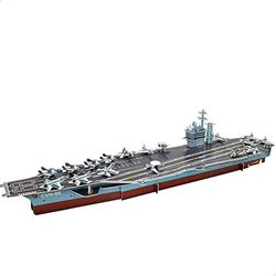 Colorbaby 49663 - Puzzle 3D Portaviones Nimitz armada EE.UU 67 piezas CB Toys / Maqueta para construir para adultos y niños, manualidades, puzle, maquetas para montar / Diversión en familia