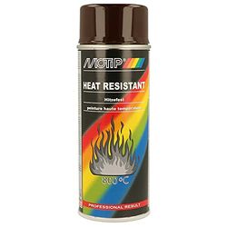 Motip 04034 Heat Resistant Lacquer-Brown-400ml, Brown