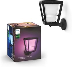 Philips Hue Econic White and Colour Ambiance LED Smart Garden Wall Light [Up Lantern], Works with Alexa, Google Assistant and Apple Homekit