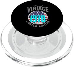 Bandera de Estados Unidos Edición Limitada - Vintage 1970 PopSockets PopGrip para MagSafe