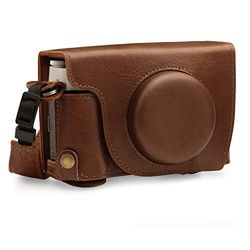 MegaGear MG1893 Ever Ready Genuine Leather Camera Case compatible with Fujifilm X100V - Brown