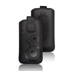 Mobiltelefonficka, väska för Samsung S2, i9100, Plus, i9105, LG L7, Xperia J, ARC, svart, fodral, fodral