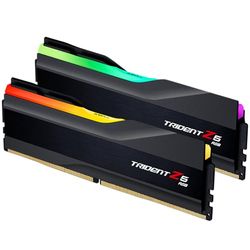 G.Skill Trident Z5 RGB-serie (Intel XMP) 64 GB (2 x 32 GB) 288-pins SDRAM DDR5 6400 CL32-39-39-102 1.40V dubbelkanaals desktopgeheugen F5-6400J3239G32GX2-TZ5RK (mat zwart)