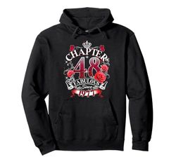 Womens Chapter 48 Fabulous Since 1977 48th Birthday Queen Felpa con Cappuccio