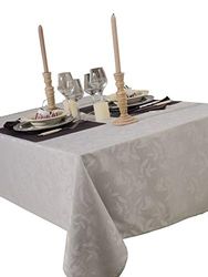CALITEX Toalha de mesa damassee ombra cinzento pérola 150 x 250