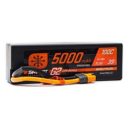 Spektrum SPMX53S100H3 5000mAh 3S 11.1V Smart G2 Hard Case LiPo 100C IC3 Multi