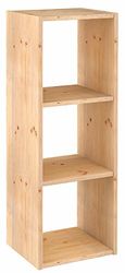 Astigarraga Kit Line estante modular 3 cubos dinamic, madeira maciça pinheiro - 105,4 x 36,2 x 33 cm