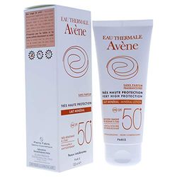 Avene Solaire Haute Protection Lait Minéral Spf50+100 Ml Latte Schermo, Bianco, 1 unità (Confezione da 1) Unisex-Adulto