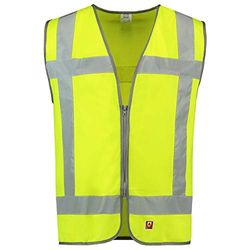 Tricorp 453017 Safety RWS flamskydd varningsväst, 100% polyester med flamskydd, 120 g/m², fluorgul, storlek XS-S