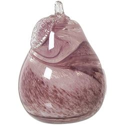 FIGURA PERA CRISTAL ROSA TIERRA °11X17CM