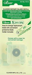 clover - Juego de 5 Cuchillas giratorias de Recambio (18 mm)