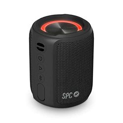 SPC Sound Go – Altoparlante portatile Bluetooth 5.0 con moschettone, compatte, Autonomia 24 ore, potenza 7W, impermeabilità (IPX7), vivavoce, True Wireless Stereo, USB-C, design tessile