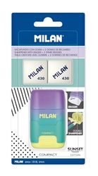 MILAN Blíster afilaborra COMPACT Sunset turquesa + 2 gomas de recambio, BYM10454
