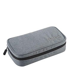 Nitro Pencil Case XL incl. Geo driehoekig & lesrooster, pennenetui, Black Noise., 22 x 10 x 6,5cm