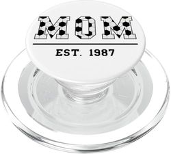 Fútbol Mamá Desde 1987 Cumpleaños Día de la Madre PopSockets PopGrip para MagSafe