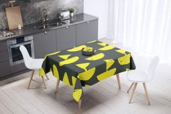 Bonamaison Kitchen Decoration, Tablecloth, Neon Yellow, Fume, 140 x 140 Cm - Designed and Manufactured in Turkey
