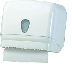 'Distributeur Distributeur Papier Serviettes Blanc à Mur Universal pour Feuilles ou Rouleau (diamètre Max Rot. Ø155 mm)
