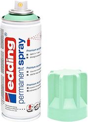 edding 5200 spray permanent - néo menthe - 200 ml - peinture acrylique pour peindre ou décorer verre, métal, bois, céramique, plastique, toile - peinture acrylique en aérosol