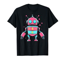 Cute Retro Robot Graphic - Nostalgic Sci-Fi Design T-Shirt
