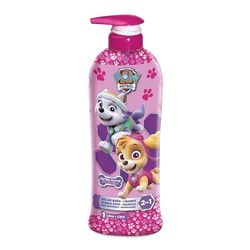 Paw Patrol Kids 2-in-1 Bubble Bath & Shampoo with Pump Dispenser – Gentle, Paraben-Free Bath & Hair Wash with Vitamin E & A, pH Balanced for Sensitive Skin - Lightly Scented, For Children Aged 6+, 1L