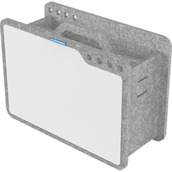 PLAYROOM Playboard Toolbox 42 x 28 x 18 cm, colore grigio, soluzione riciclabile, robusta e versatile con superficie di scrittura magnetica