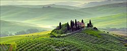 PRO-Art gla914c - Dipinto murale Tuscany Twilight, Arte su Vetro, 30 x 80 cm