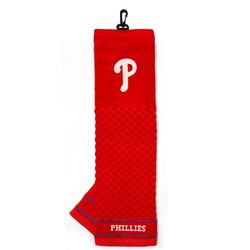 Team Golf MLB Philadelphia Phillies geborduurde golfhanddoek geborduurde golfhanddoek, geruit schrobberontwerp, geborduurd logo