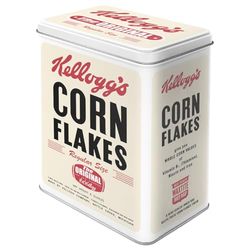 Nostalgic-Art Caja de almacenamiento retro L, Kellogg's – Corn Flakes Package – Idea de regalo para cocina, Lata grande de café, Diseño vintage, 3 l
