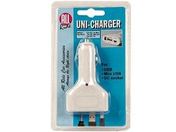 All Ride 871125277157 Car Power Supply, USB, Mini USB and DC