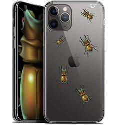 Caseink fodral för Apple iPhone 11 Pro Max (6,5) Gel HD [ tryckt i Frankrike - iPhone 11 Pro Max fodral - mjukt - stötskyddat ] små skalbaggar