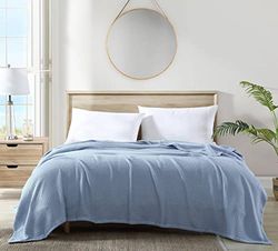Tommy Bahama - Coperta king size, biancheria da letto in morbido cotone, peso medio decorazione per tutte le stagioni (Bahama Coast Blue, King)