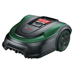 Bosch Robot cortacésped Indego S+ 500 (con batería de 18 V y función de aplicación, base de carga incluida, ancho de corte de 19 cm, para áreas de césped de hasta 500 m² y en caja de cartón)