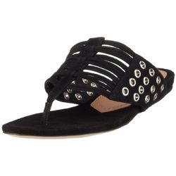 Buffalo - Sandalias de Cuero para Mujer, Color Negro, Talla 36