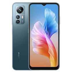 Blackview A85 Mobile Phone Unlocked, 50MP Camera, 8GB+128GB, 6.5" HD+ 90Hz Screen, 18W Fast Charge, Dual SIM Android 12 Smartphone, 3 Card Slot(2 SIM+1 TF Card), Box Speaker, Fingerprint NFC Blue