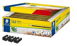 Staedtler Lot de 144 crayons Noris avec 144 crayons incroyablement incassables de dureté HB et 3 taille-crayons, de haute qualité fabriqué en Allemagne, lot économique, 120 C144P1