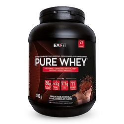 EAFIT - PURE WHEY PROTEIN - Double Chocolat | 32 g Par Shaker Proteine | Pre Workout - Construction de la Masse Musculaire - BCAA - Magnesium | 850 g