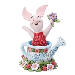 Enesco Jim Shore Figurine Porcinet dans Un arrosoir