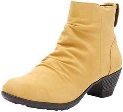 Andrea Conti Damen Boot, Botas de Moda Mujer, Ocker, 38 EU