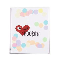 Carte di coriandoli - Hooray