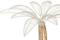 Mes METAL BAMBU BEIGE BRUIN 28x28x25 CM