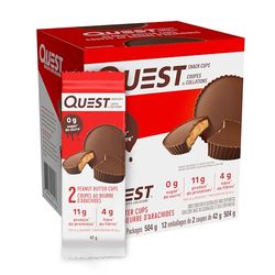 Quest Nutrition High Protein Low Carb, Gluten Free, Keto Friendly, Peanut Butter Cups, 12 Count (Pack of 1) (total- 17.76 Ounce)