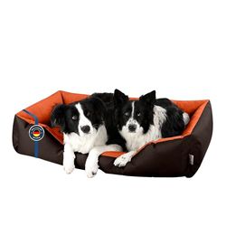 BedDog LUPI colchón para Perro S hasta XXXL, 24 Colores, Cama para Perro, sofá para Perro, Cesta para Perro, XXXL marrón/Naranja
