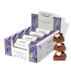 Jade & Joy Collagen Protein Bars, Marshmallow Biscuit, 2.5g Plant Collagen, 15g Protein, Low Sugar, Hyaluronic Acid, Amino Acids, Low Calories, Gluten Free, Dairy Free, Vitamins & Minerals, 12x50g