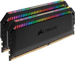 Corsair CMT16GX4M2Z3200C16 Dominator Platinum Kit di Memoria per Desktop a Elevate Prestazioni, DDR4 16 GB, 3200 MHz, 2 x 8 GB, Nero