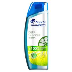 Head & Shoulders Clarifying Shampoo For Greasy Hair, Anti-Dandruff Shampoo, Removes Build Up On Scalp, Deep Cleanse Shampoo For Men & Woman, Up To 72h Dandruff Protection, 300 ml